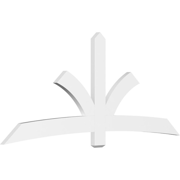 Ekena Millwork Davenport Architectural Grade PVC Gable Bracket, 96"W x 40"H x 2"D x 6"F, 10/12 Pitch GBP096X40X0206DAV00 - main